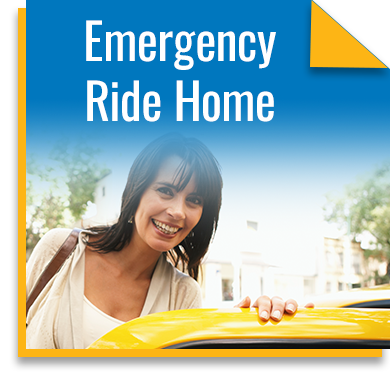 An emergency ride home program